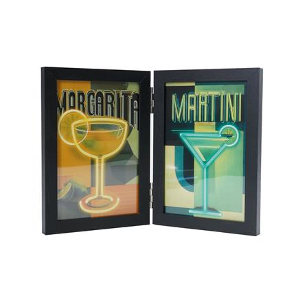 กรอบรูปแบบคู่ SNAZZ LENORA 4x6 นิ้ว สีดำ_1