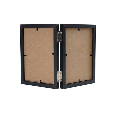 กรอบรูปแบบคู่ SNAZZ LENORA 4x6 นิ้ว สีดำ_2