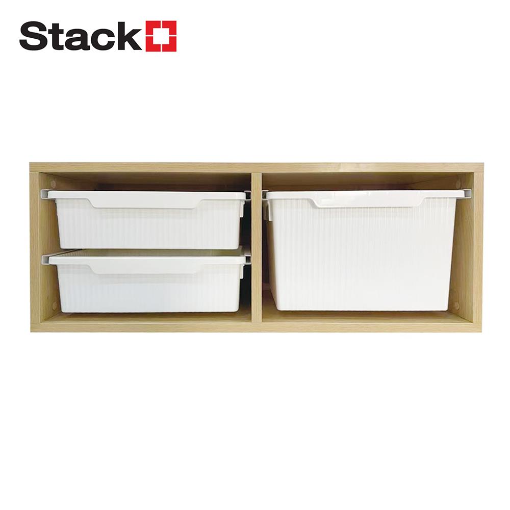 ชั้นติดผนัง 3 ลิ้นชัก STACKO MORU 80.7x29.3x31ซม. สีไลท์โอ๊ค