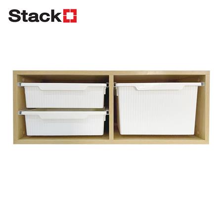 ชั้นติดผนัง 3 ลิ้นชัก STACKO MORU 80.7x29.3x31ซม. สีไลท์โอ๊ค_0