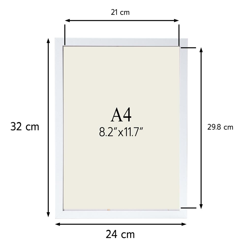 กรอบรูป SNAZZ INC MDF 8.5x11.5 นิ้ว (A4) สีขาว