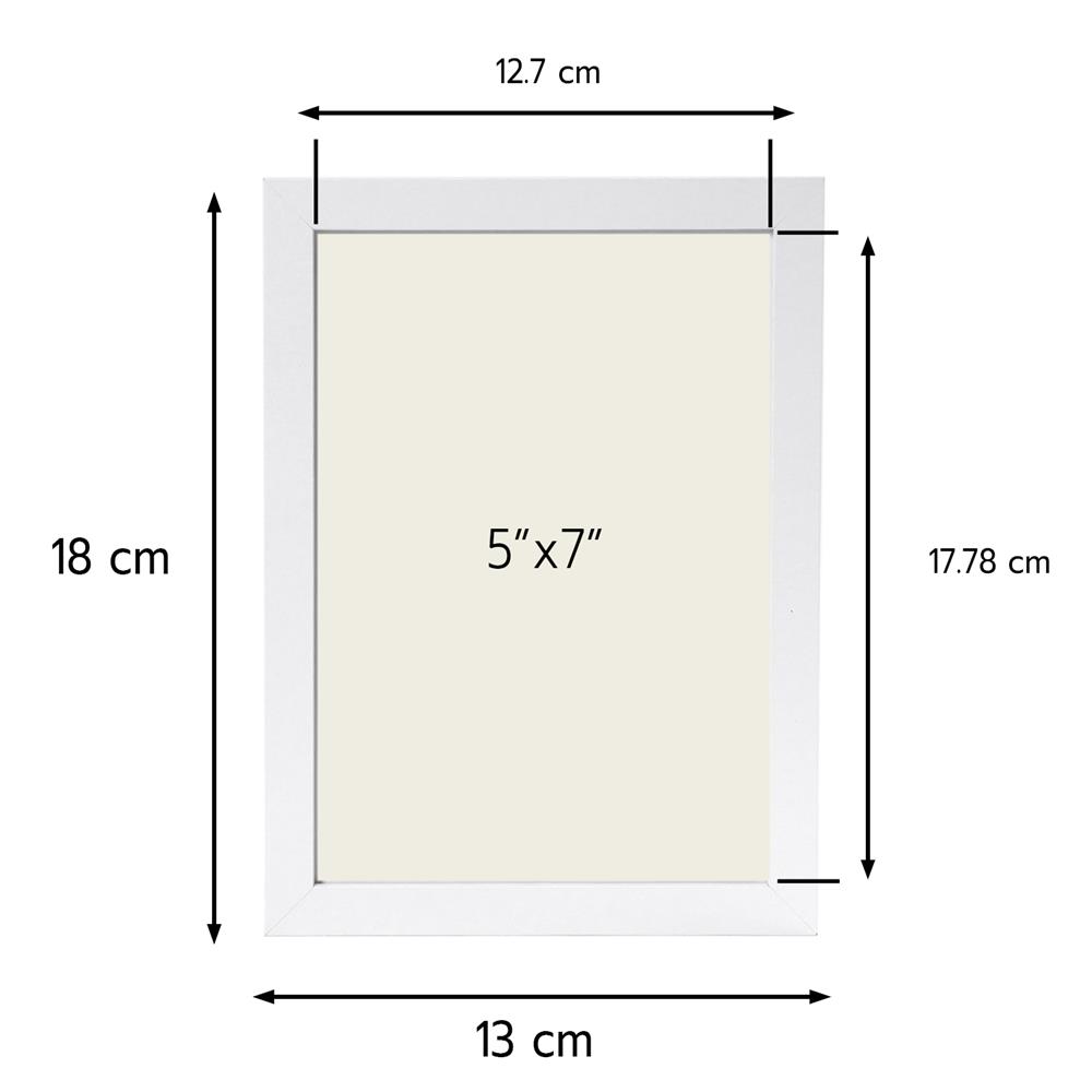 กรอบรูป SNAZZ LENORA 5x7 นิ้ว สีขาว