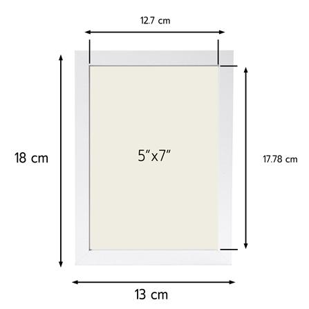 กรอบรูป SNAZZ LENORA 5x7 นิ้ว สีขาว_6