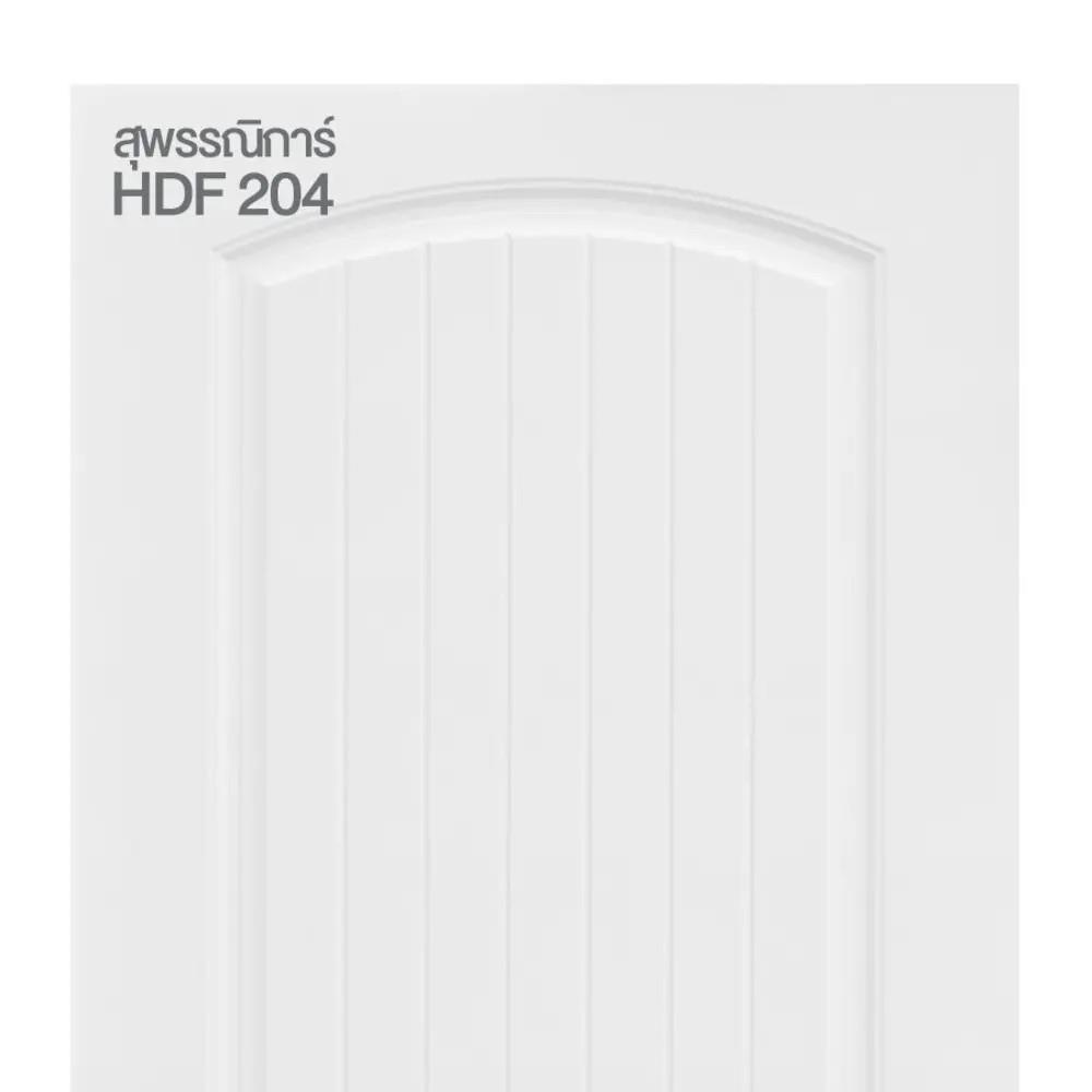 ประตูภายใน HDF ไม่เจาะลูกบิด METRO 204 สุพรรณิการ์ 80x200 ซม. สีรองพื้น