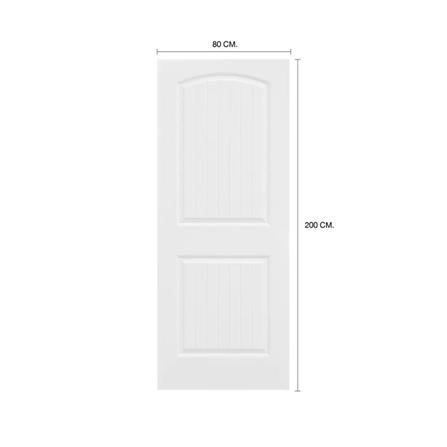 ประตูภายใน HDF ไม่เจาะลูกบิด METRO 204 สุพรรณิการ์ 80x200 ซม. สีรองพื้น_3