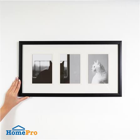 กรอบรูป 3 ช่อง SNAZZ LENORA 28x55 ซม. สีดำ_5