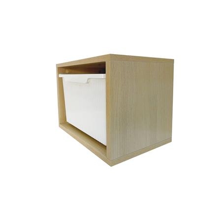 ชั้นติดผนัง 1 ลิ้นชัก STACKO MORU 40.8x29.3x31ซม. สีไลท์โอ๊ค_1