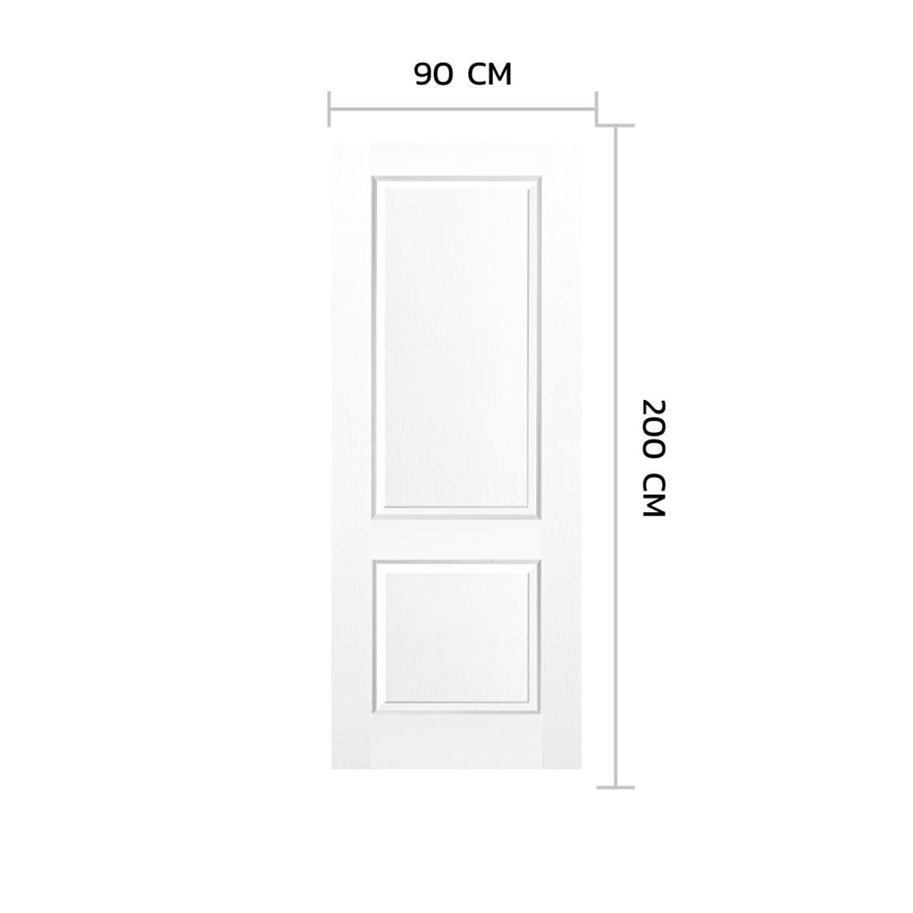 ประตูภายใน HDF ไม่เจาะลูกบิด METRO 201 พุทธชาติ 90x200 ซม. สีรองพื้น