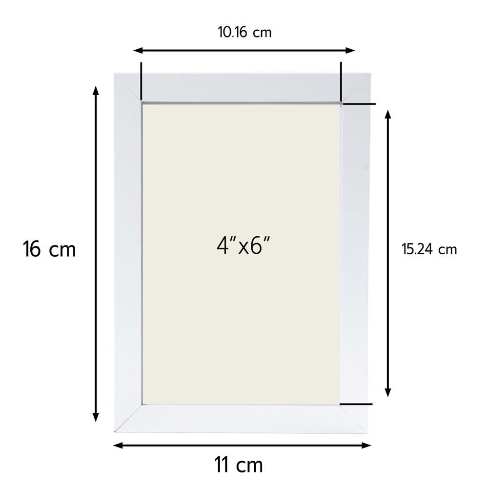 กรอบรูป SNAZZ LENORA 4x6 นิ้ว สีขาว