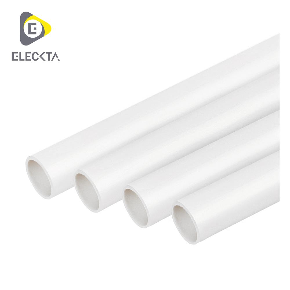 ท่อตรง UPVC ELECKTA 16 มม. 2.9 ม. สีขาว