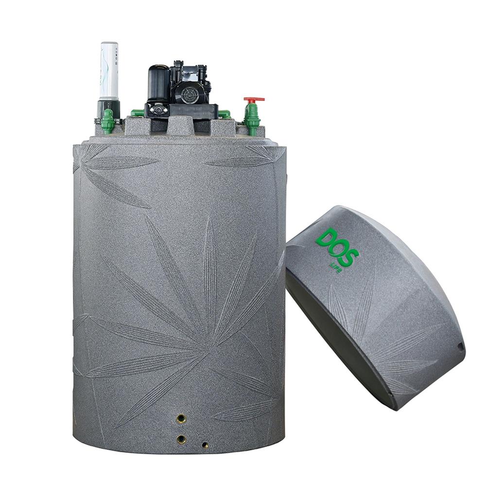 ถังเก็บน้ำ DOS WATER PAC NSN 1500 ลิตร+ปั๊ม MITSUBISHI EP205R2 200 วัตต์+เครื่องกรองน้ำใช้ DUPONT สีเทา