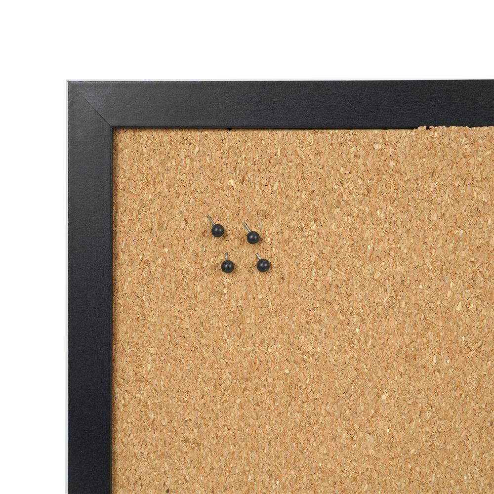 กระดานไวท์บอร์ดผสมบอร์ดไม้ก๊อก SNAZZ 35x50 ซม. สีดำ