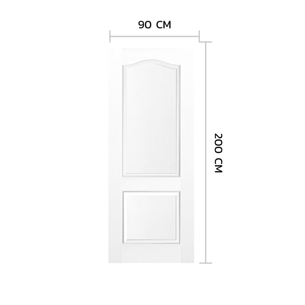 ประตูภายใน HDF ไม่เจาะลูกบิด METRO 202 ชัยพฤกษ์ 90x200 ซม. สีรองพื้น