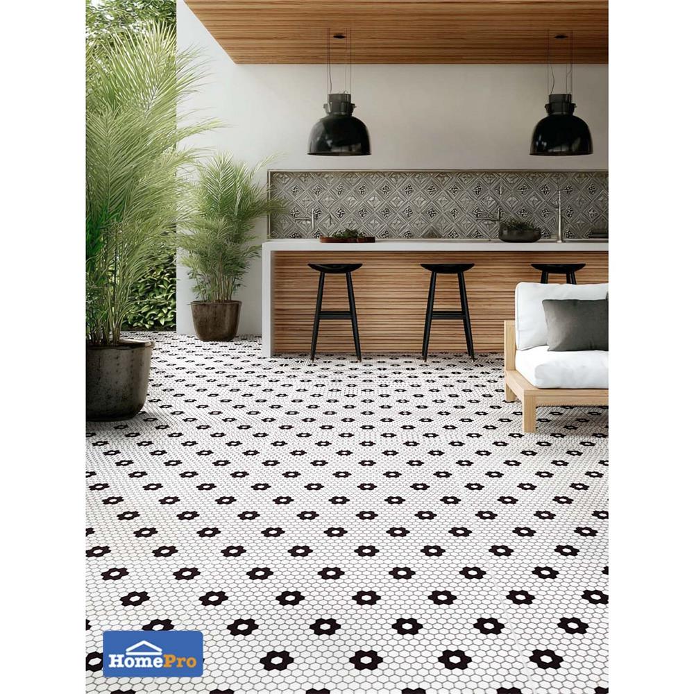 กระเบื้องพื้น 16x16 นิ้ว DURAGRES จิน ขาว A 0.96 ตร.ม.