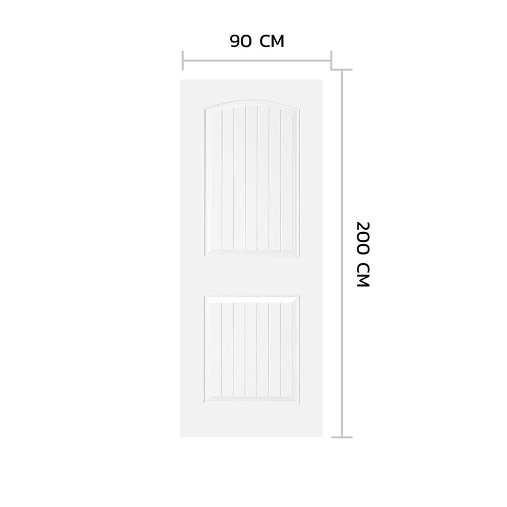 ประตูภายใน HDF ไม่เจาะลูกบิด METRO 204 สุพรรณิการ์ 90x200 ซม. สีรองพื้น