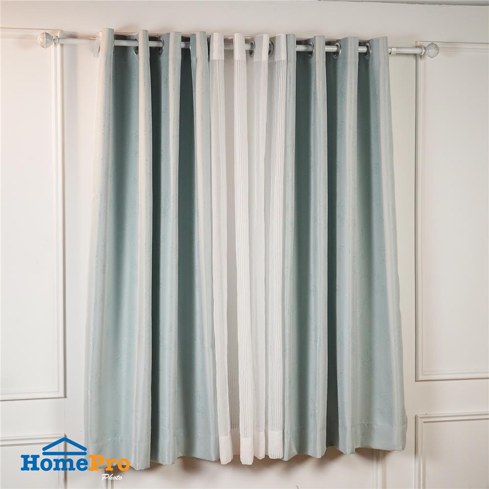 ผ้าม่าน EYELET HOME LIVING STYLE FLORENCE UV 145X160 ซม. สีเขียว