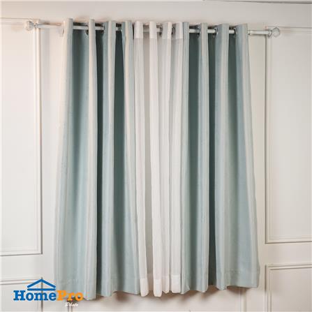 ผ้าม่าน EYELET HOME LIVING STYLE FLORENCE UV 145X160 ซม. สีเขียว_5