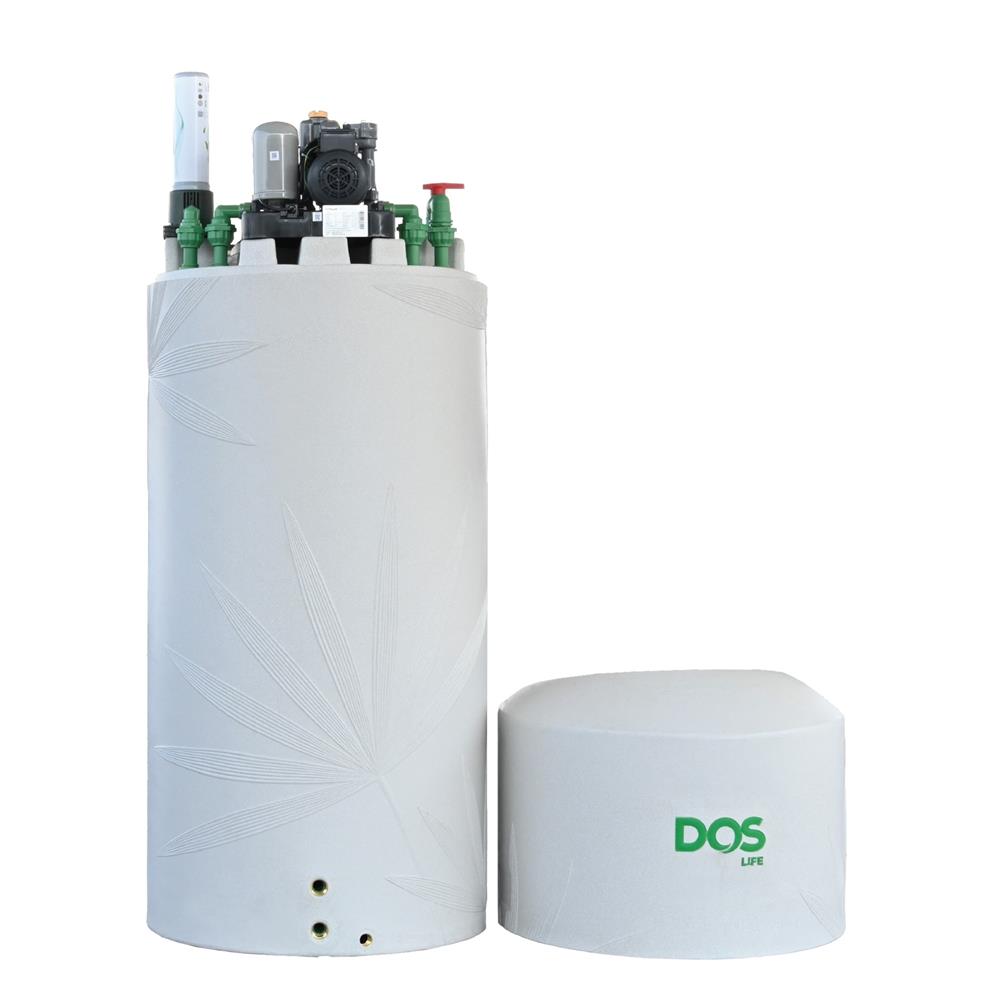 ถังเก็บน้ำ DOS WATER PAC NSN 700 ลิตร+ปั๊ม HITACHI WMP150XX2 150 วัตต์+เครื่องกรองน้ำใช้ DUPONT สีเทากราเซียร์