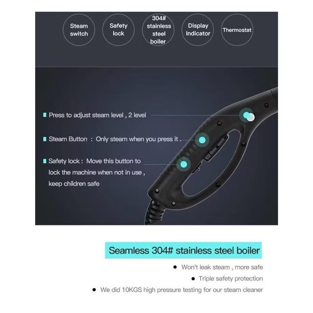 เครื่องทำความสะอาดไอน้ำ METZ 0007 สีขาว