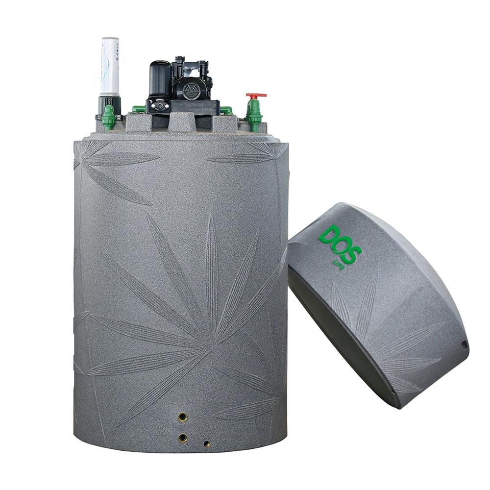 ถังเก็บน้ำ DOS WATER PAC NSN 2000 ลิตร+ปั๊ม MITSUBISHI EP505R2+เครื่องกรองน้ำใช้ DUPONT สีเทา