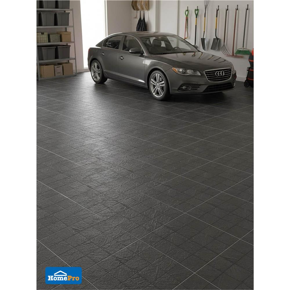 กระเบื้องพื้น 40x40 ซม. CERGRES คาสิต้าส์ เนโร ดำ(HT) A 0.96 ตร.ม.