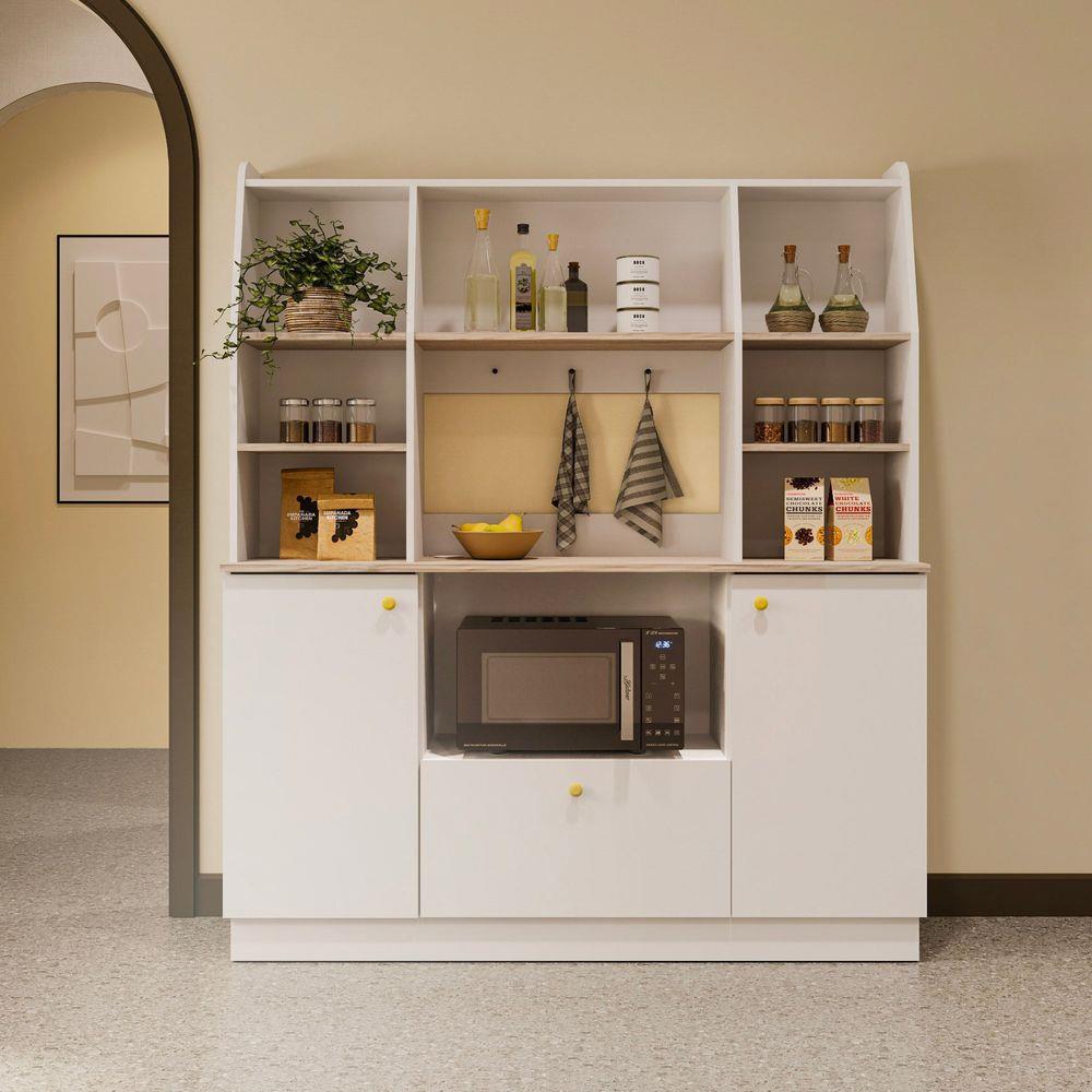 ตู้สูงบานผสม SB FURNITURE ROCKETS 19233049 160 ซม. สีขาว