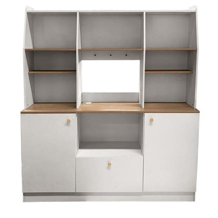 ตู้สูงบานผสม SB FURNITURE ROCKETS 19233049 160 ซม. สีขาว_0