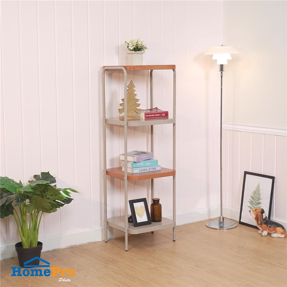 ชั้นวางของ 4 ชั้น FURDINI LAMI 45 ซม. สี NATURAL OAK/TAUPE