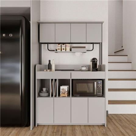 ตู้สูงบานผสม SB FURNITURE TYPICA 19232926 120 ซม. สี SOFT GREY_2