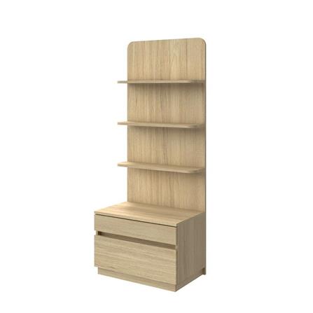 ตู้สูงบานผสม SB FURNITURE MUFFIN 19216509 60 ซม. สี CANYON OAK_0