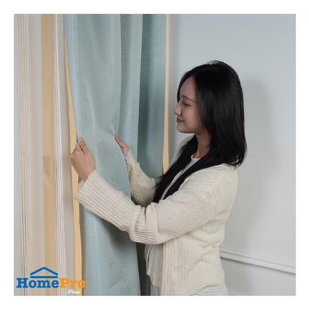 ผ้าม่าน EYELET HOME LIVING STYLE FLORENCE UV 145X220 ซม. สีเขียว_3