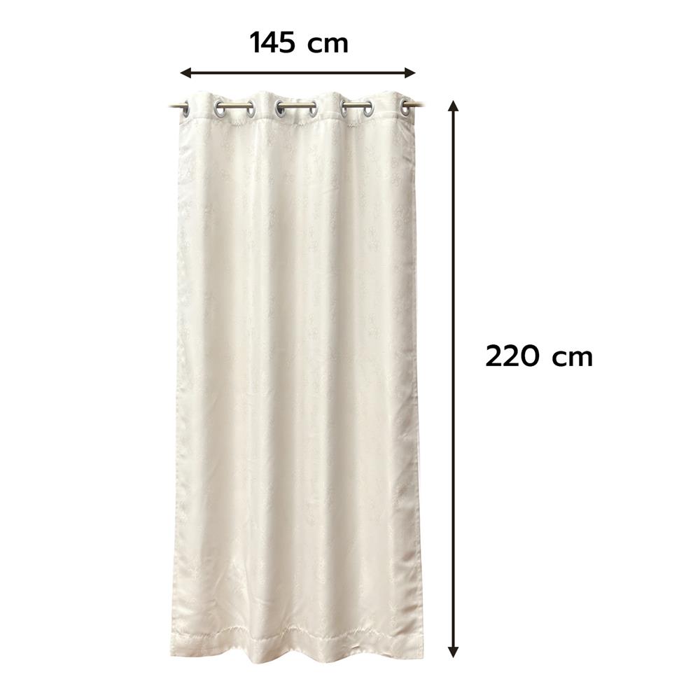 ผ้าม่าน EYELET HOME LIVING STYLE FLORENCE UV 145X220 ซม. สีครีม