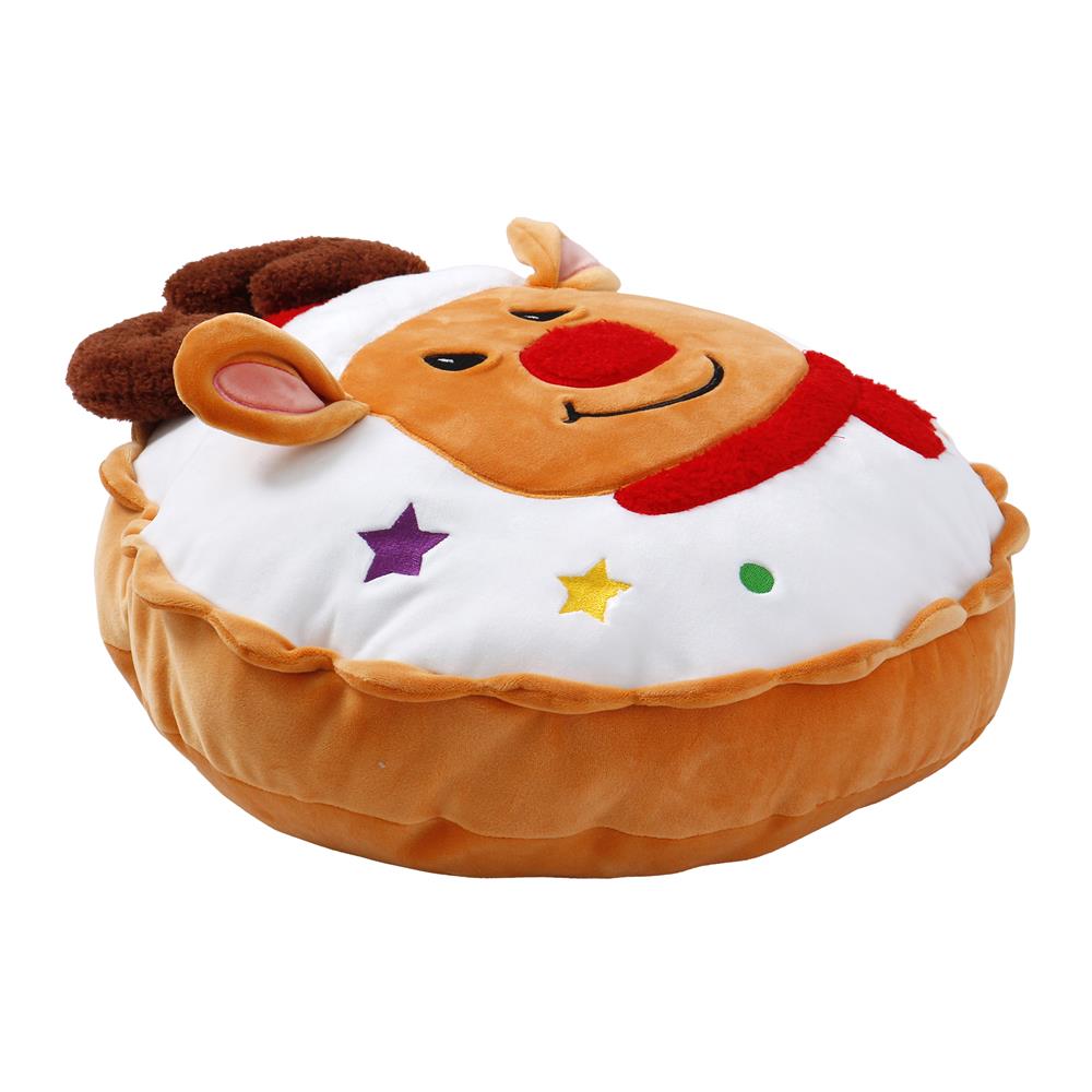 หมอนอิง SNAZZ X-MAS DEER 14.5X14.5 นิ้ว สีส้ม