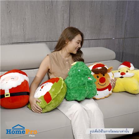 หมอนอิง SNAZZ X-MAS DEER 14.5X14.5 นิ้ว สีส้ม_5