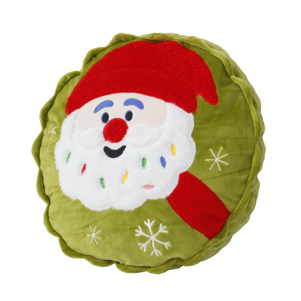 หมอนอิง SNAZZ X-MAS SANTA 14.5X14.5 นิ้ว สีเขียว