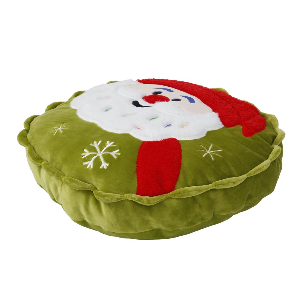หมอนอิง SNAZZ X-MAS SANTA 14.5X14.5 นิ้ว สีเขียว