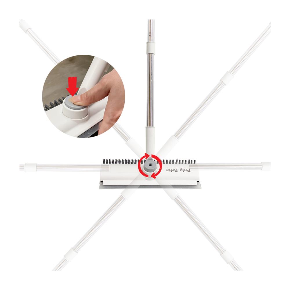 แปรงขัดพื้นพร้อมยางรีดน้ำ 3 IN 1 POLY-BRITE