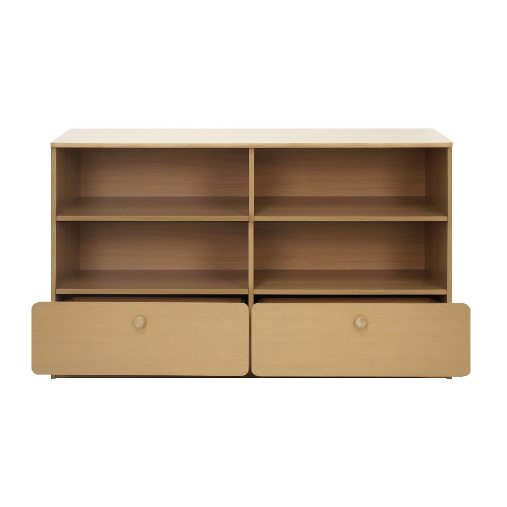 ชั้นวางของผสม 4 ช่อง 2 ลิ้นชัก FURDINI AOMI 120 ซม. สี NATURAL OAK