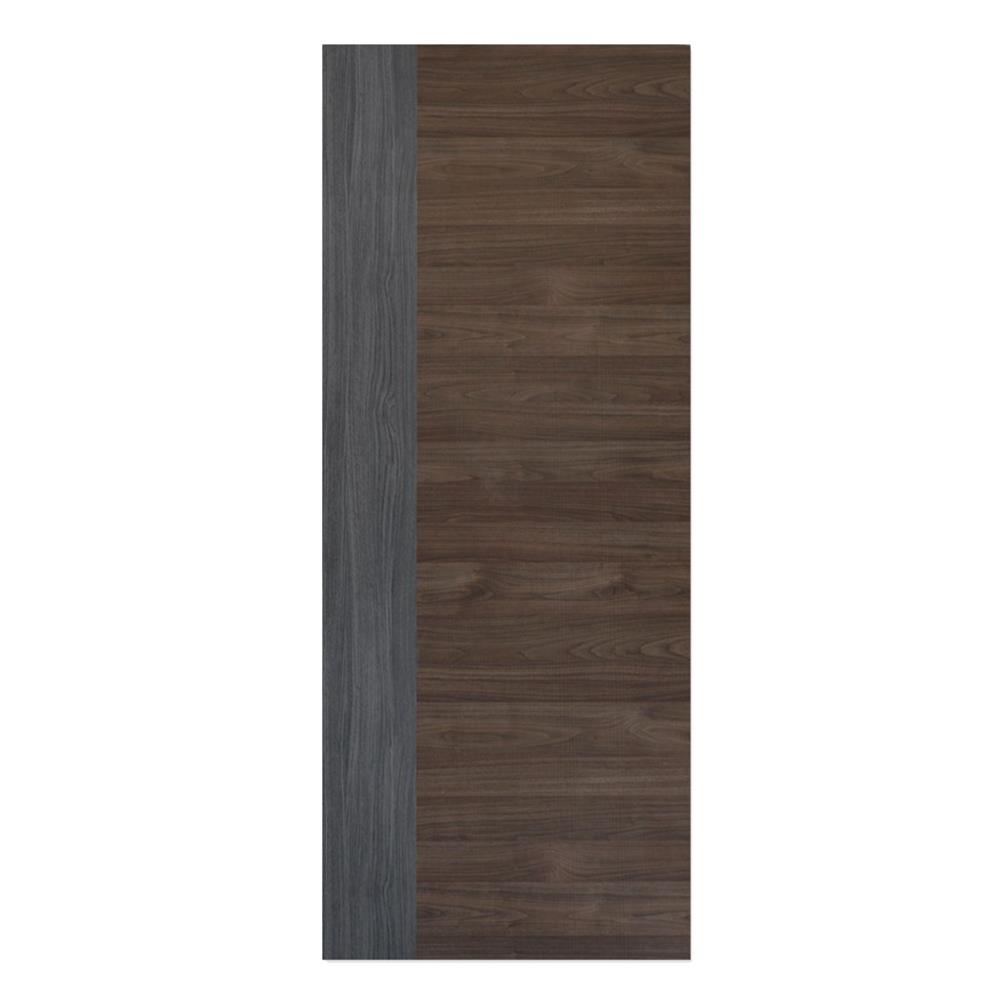 ประตูภายในเมลามีน ไม่เจาะลูกบิด METRO MD529 REAL+MD435 MARYLAND 90x200 ซม. สีเทา-โอ๊ค