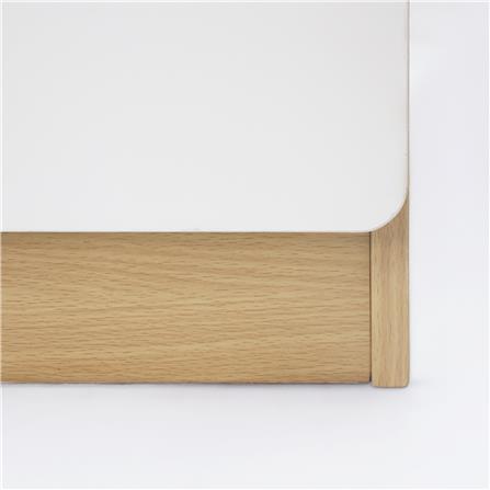 ชั้นวางของผสม 6 ช่อง 2 ลิ้นชัก FURDINI AOMI 80 ซม. สี NATURAL OAK/ขาว_4