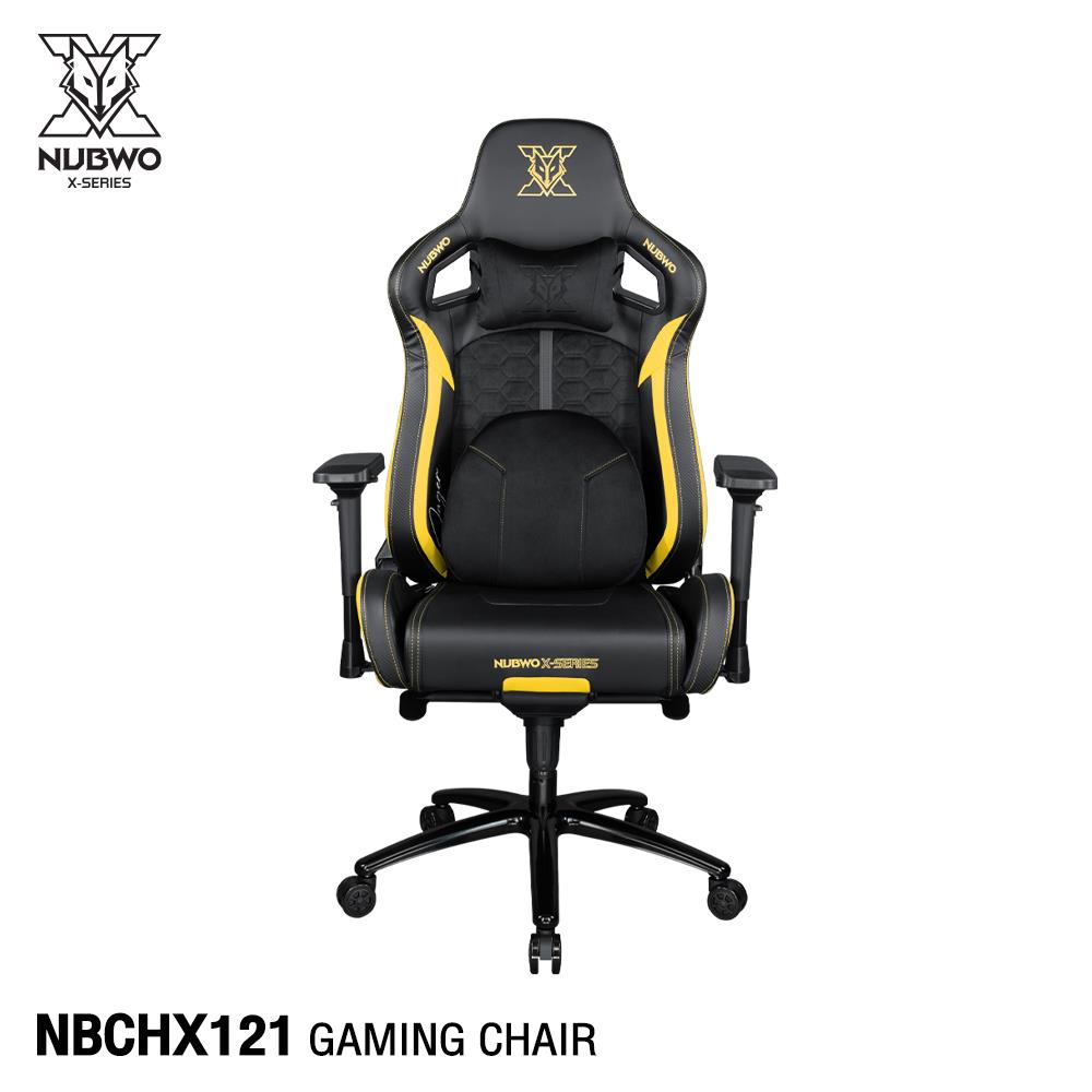 เก้าอี้เกมมิ่ง NUBWO NBCHX121 สีดำ/เหลือง