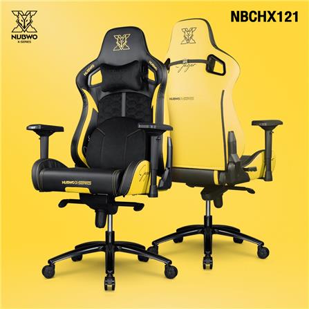 เก้าอี้เกมมิ่ง NUBWO NBCHX121 สีดำ/เหลือง_4