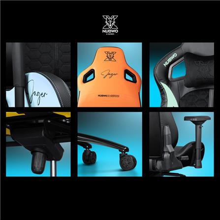 เก้าอี้เกมมิ่ง NUBWO NBCHX121 สีดำ/เขียว_7