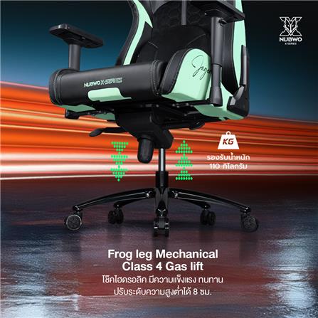 เก้าอี้เกมมิ่ง NUBWO NBCHX121 สีดำ/ฟ้า_9