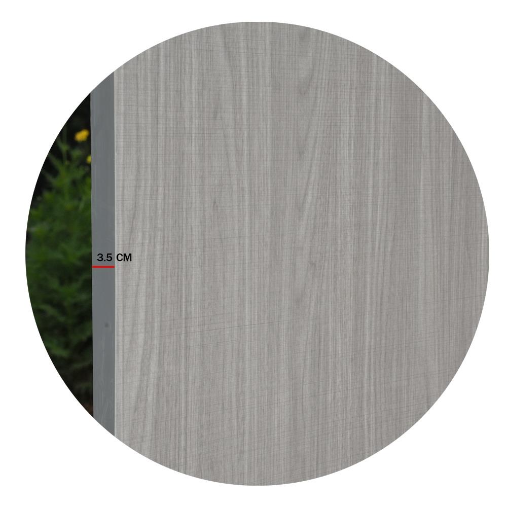 ประตูภายในเมลามีน ไม่เจาะลูกบิด METRO MD556 90x200 ซม. สี COMBI GREY