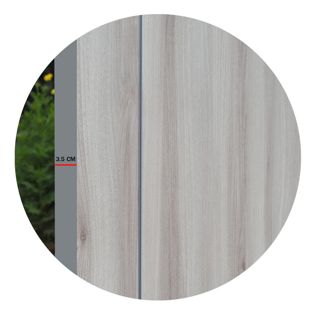 ประตูภายใน HPL ไม่เจาะลูกบิด METRO 3358 DAWN 90x200 ซม. สีเทา