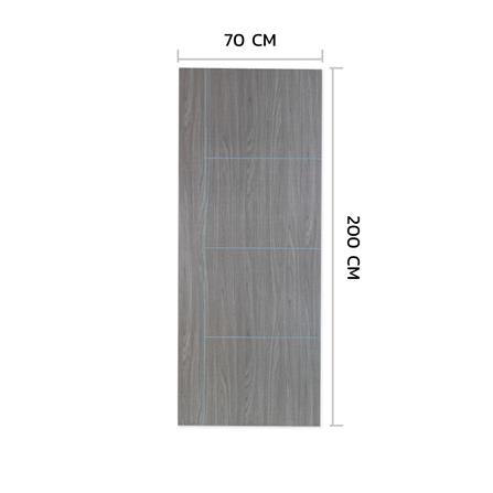 ประตูภายในเมลามีน ไม่เจาะลูกบิด METRO MD556 70x200 ซม. เซาะร่อง สี COMBI GREY_3