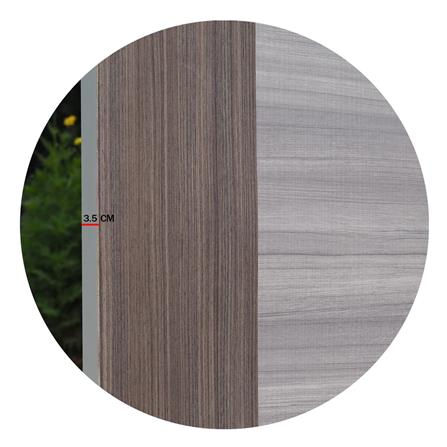 ประตูภายในเมลามีน ไม่เจาะลูกบิด METRO MD390 ATLANTA+MD520 ALTONA 70x200 ซม. สีเทา-โอ๊ค_4