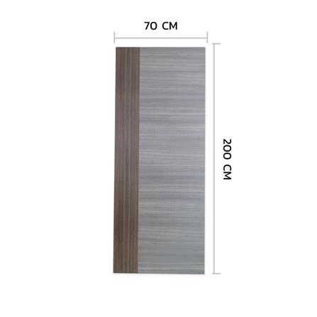 ประตูภายในเมลามีน ไม่เจาะลูกบิด METRO MD390 ATLANTA+MD520 ALTONA 70x200 ซม. สีเทา-โอ๊ค_3