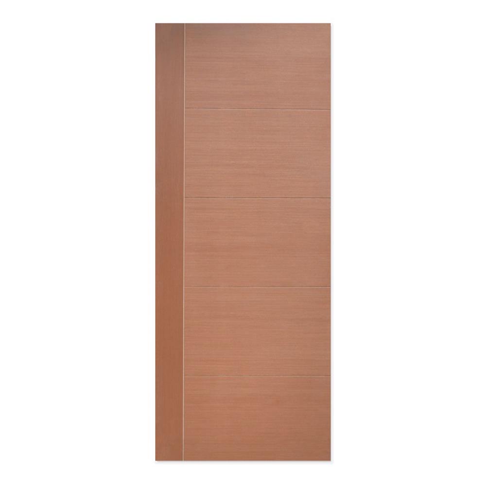 ประตูภายใน HDF ไม่เจาะลูกบิด METRO ROSE WOOD 02 VENEER 90x200 ซม. สีไม้สัก